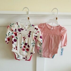 Carters Newborn 2-piece bodysuit pant sets (2) NWT